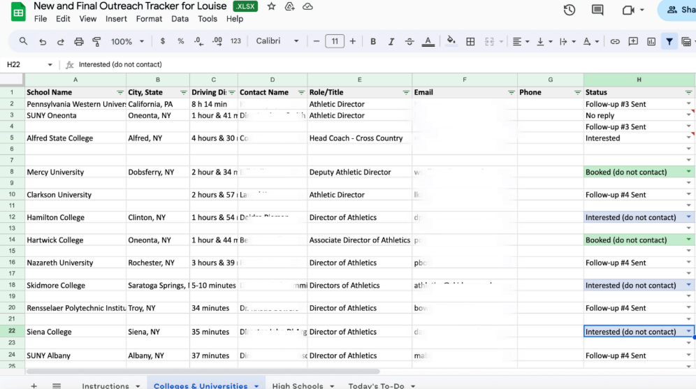 Excel Sheet